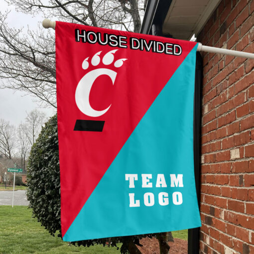 Bearcats vs Custom Team House Divided Flag, Custom Team Flag Bearcats vs Custom Team House Divided Flag, Custom Team Flag