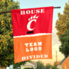 Bearcats vs Custom Team House Divided Flag, NCAA College Flag