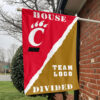 Bearcats vs Custom Team House Divided Flag, NCAA Rivalry Flag 1 Bearcats vs Custom Team House Divided Flag, NCAA Rivalry Flag