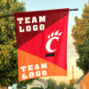Bearcats vs Custom Team House Divided Flag, NCAA Spirit Flag