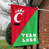 Bearcats vs Custom Team House Divided Flag, Personalized College Flag 1 Bearcats vs Custom Team House Divided Flag, Personalized College Flag