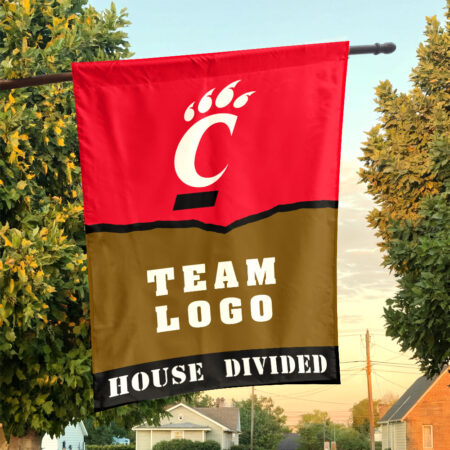 Bearcats vs Custom Team House Divided Flag, Personalized House Flag