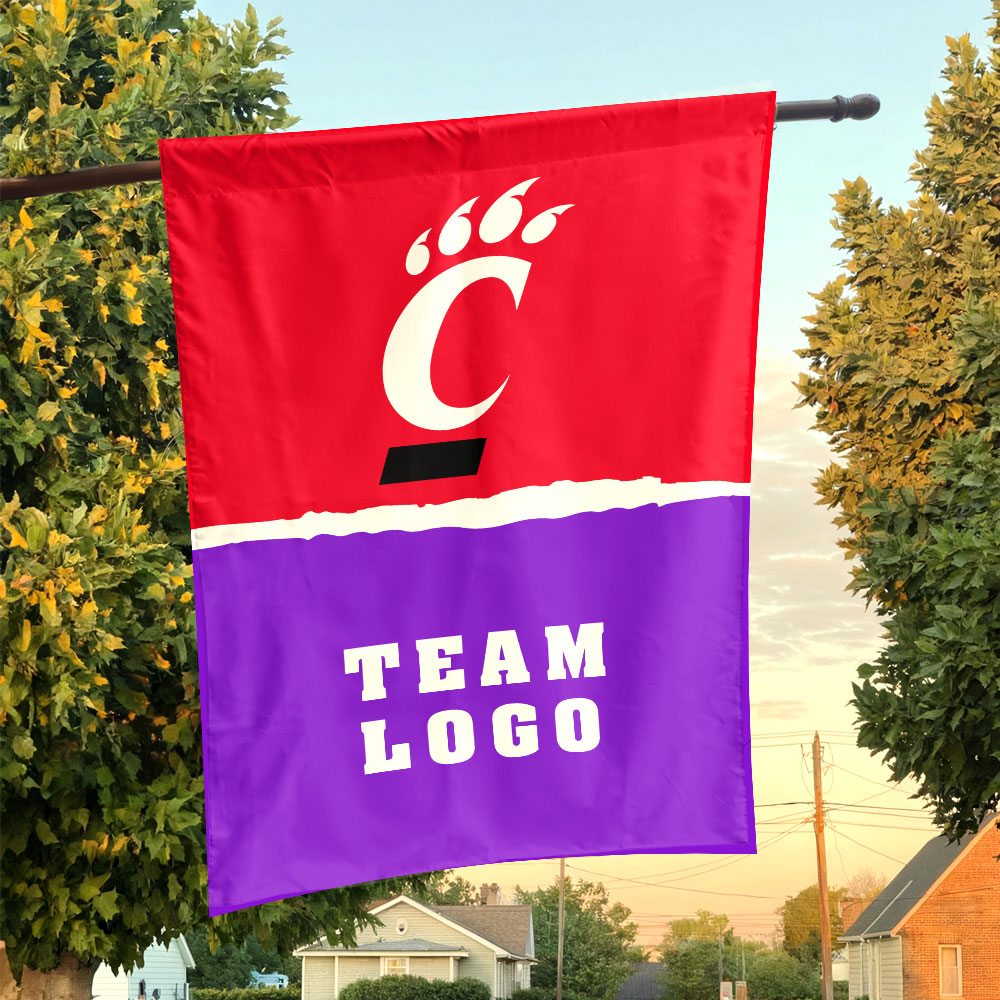 Bearcats vs Custom Team House Divided Flag, Personalized NCAA Flag Bearcats vs Custom Team House Divided Flag, Personalized NCAA Flag
