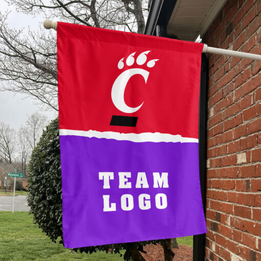 Bearcats vs Custom Team House Divided Flag, Personalized NCAA Flag Bearcats vs Custom Team House Divided Flag, Personalized NCAA Flag