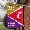 Bearcats vs Custom Team House Divided Flag, Personalized Spirit Flag