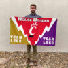 Bearcats vs Custom Team House Divided Flag, Personalized Spirit Flag