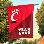 Bearcats vs Custom Team House Divided Flag, Personalized Team Flag