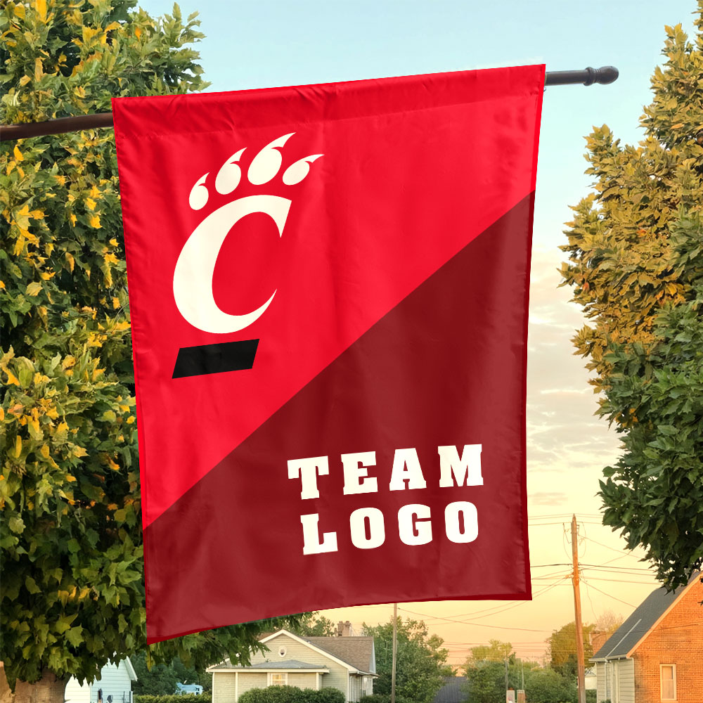 Bearcats vs Custom Team House Divided Flag, Personalized Team Flag Bearcats vs Custom Team House Divided Flag, Personalized Team Flag