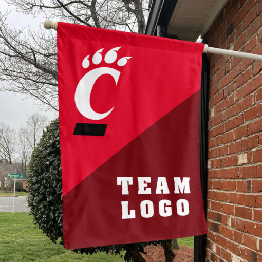 Bearcats vs Custom Team House Divided Flag, Personalized Team Flag Bearcats vs Custom Team House Divided Flag, Personalized Team Flag
