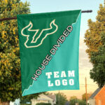 Bulls vs Custom Team House Divided Flag, College Custom Flag