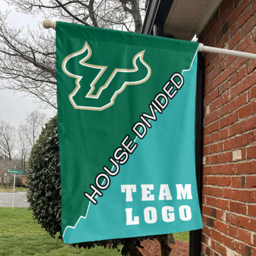 Bulls vs Custom Team House Divided Flag, College Custom Flag Bulls vs Custom Team House Divided Flag, College Custom Flag