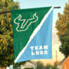 Bulls vs Custom Team House Divided Flag, Custom College Flag