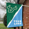 Bulls vs Custom Team House Divided Flag, Custom College Flag