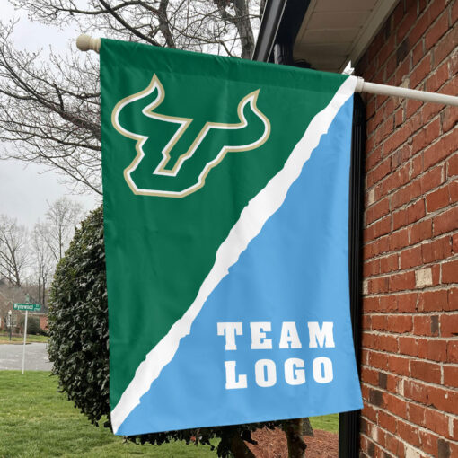 Bulls vs Custom Team House Divided Flag, Custom College Flag