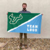 Bulls vs Custom Team House Divided Flag, Custom College Flag