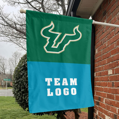 Bulls vs Custom Team House Divided Flag, Custom NCAA Flag