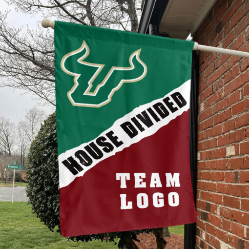 Bulls vs Custom Team House Divided Flag, Custom Rivalry Flag Bulls vs Custom Team House Divided Flag, Custom Rivalry Flag
