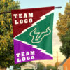Bulls vs Custom Team House Divided Flag, Custom Spirit Flag