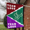 Bulls vs Custom Team House Divided Flag, Custom Spirit Flag 1 Bulls vs Custom Team House Divided Flag, Custom Spirit Flag