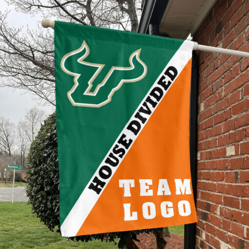 Bulls vs Custom Team House Divided Flag, Custom Split Flag Bulls vs Custom Team House Divided Flag, Custom Split Flag