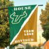 Bulls vs Custom Team House Divided Flag, NCAA Rivalry Flag