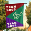 Bulls vs Custom Team House Divided Flag, NCAA Spirit Flag