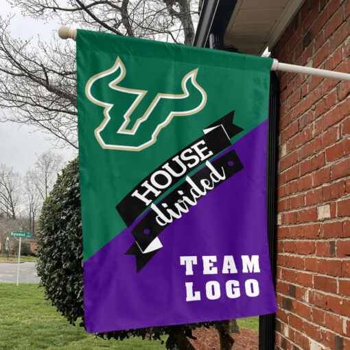 Bulls vs Custom Team House Divided Flag, NCAA Team Flag Bulls vs Custom Team House Divided Flag, NCAA Team Flag