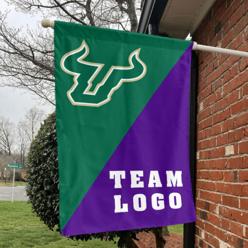Bulls vs Custom Team House Divided Flag, Personalized College Flag Bulls vs Custom Team House Divided Flag, Personalized College Flag