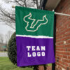 Bulls vs Custom Team House Divided Flag, Personalized NCAA Flag 1 Bulls vs Custom Team House Divided Flag, Personalized NCAA Flag