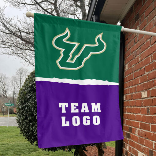 Bulls vs Custom Team House Divided Flag, Personalized NCAA Flag Bulls vs Custom Team House Divided Flag, Personalized NCAA Flag