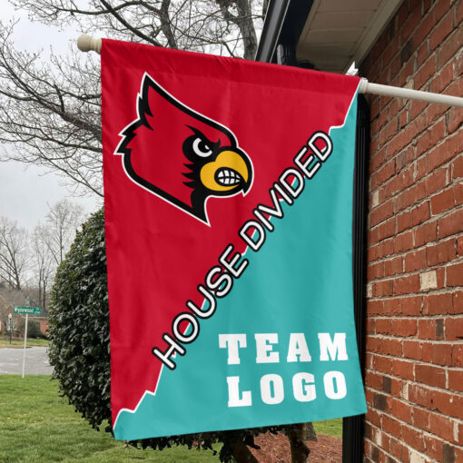 Cardinals vs Custom Team House Divided Flag, College Custom Flag