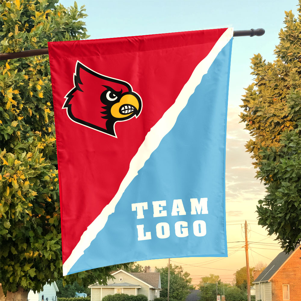 Cardinals vs Custom Team House Divided Flag, Custom College Flag Cardinals vs Custom Team House Divided Flag, Custom College Flag