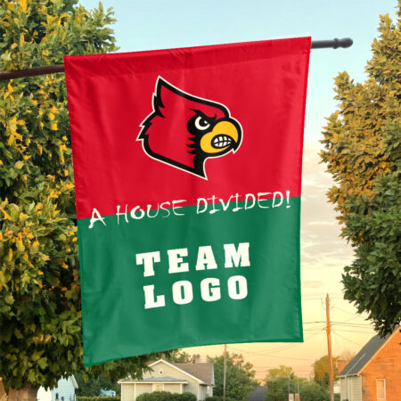 Cardinals vs Custom Team House Divided Flag, Custom House Flag