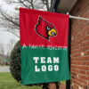 Cardinals vs Custom Team House Divided Flag, Custom House Flag 1 Cardinals vs Custom Team House Divided Flag, Custom House Flag