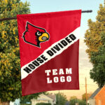 Cardinals vs Custom Team House Divided Flag, Custom Rivalry Flag
