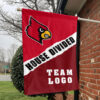 Cardinals vs Custom Team House Divided Flag, Custom Rivalry Flag
