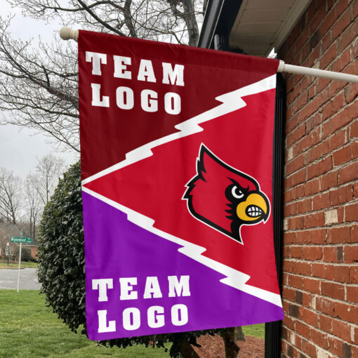 Cardinals vs Custom Team House Divided Flag, Custom Spirit Flag