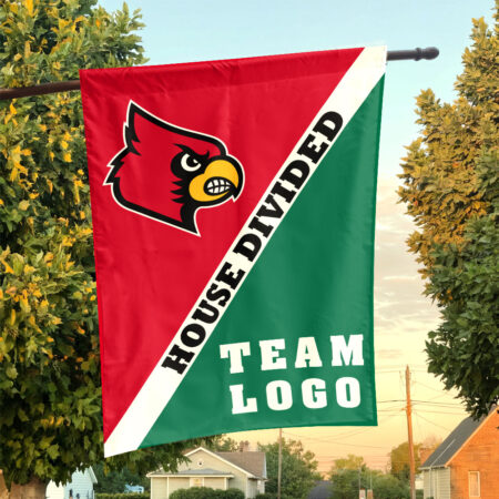 Cardinals vs Custom Team House Divided Flag, Custom Split Flag