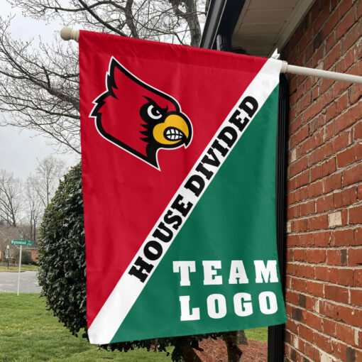 Cardinals vs Custom Team House Divided Flag, Custom Split Flag