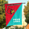 Cardinals vs Custom Team House Divided Flag, Custom Team Flag