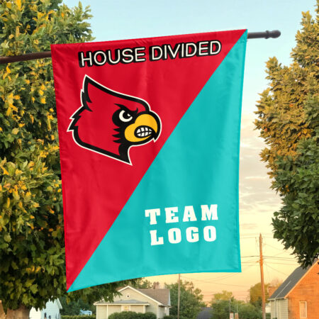 Cardinals vs Custom Team House Divided Flag, Custom Team Flag