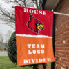 Cardinals vs Custom Team House Divided Flag, NCAA College Flag