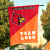 Cardinals vs Custom Team House Divided Flag, NCAA Custom Flag