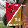 Cardinals vs Custom Team House Divided Flag, NCAA Rivalry Flag 1 Cardinals vs Custom Team House Divided Flag, NCAA Rivalry Flag