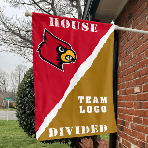 Cardinals vs Custom Team House Divided Flag, NCAA Rivalry Flag Cardinals vs Custom Team House Divided Flag, NCAA Rivalry Flag