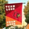 Cardinals vs Custom Team House Divided Flag, NCAA Spirit Flag