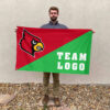 Cardinals vs Custom Team House Divided Flag, Personalized College Flag
