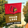 Cardinals vs Custom Team House Divided Flag, Personalized House Flag