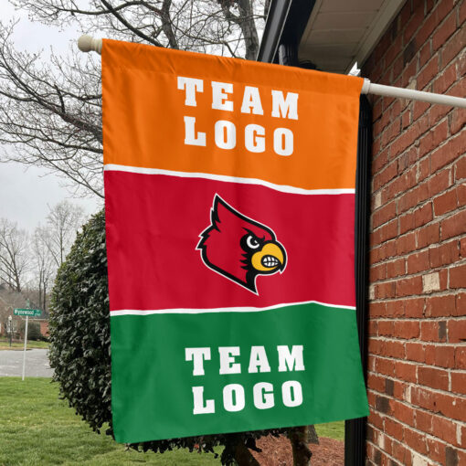 Cardinals vs Custom Team House Divided Flag, Personalized Spirit Flag