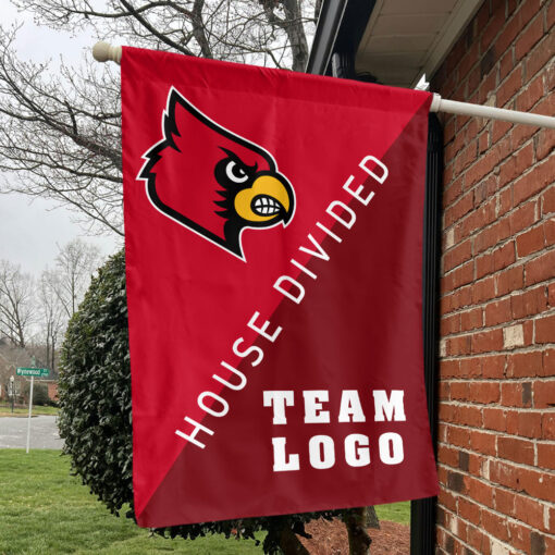Cardinals vs Custom Team House Divided Flag, Personalized Split Flag